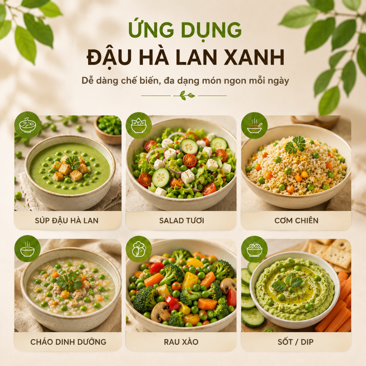  Đậu Hà Lan Xanh Nguyên Hạt RealFoodStore 