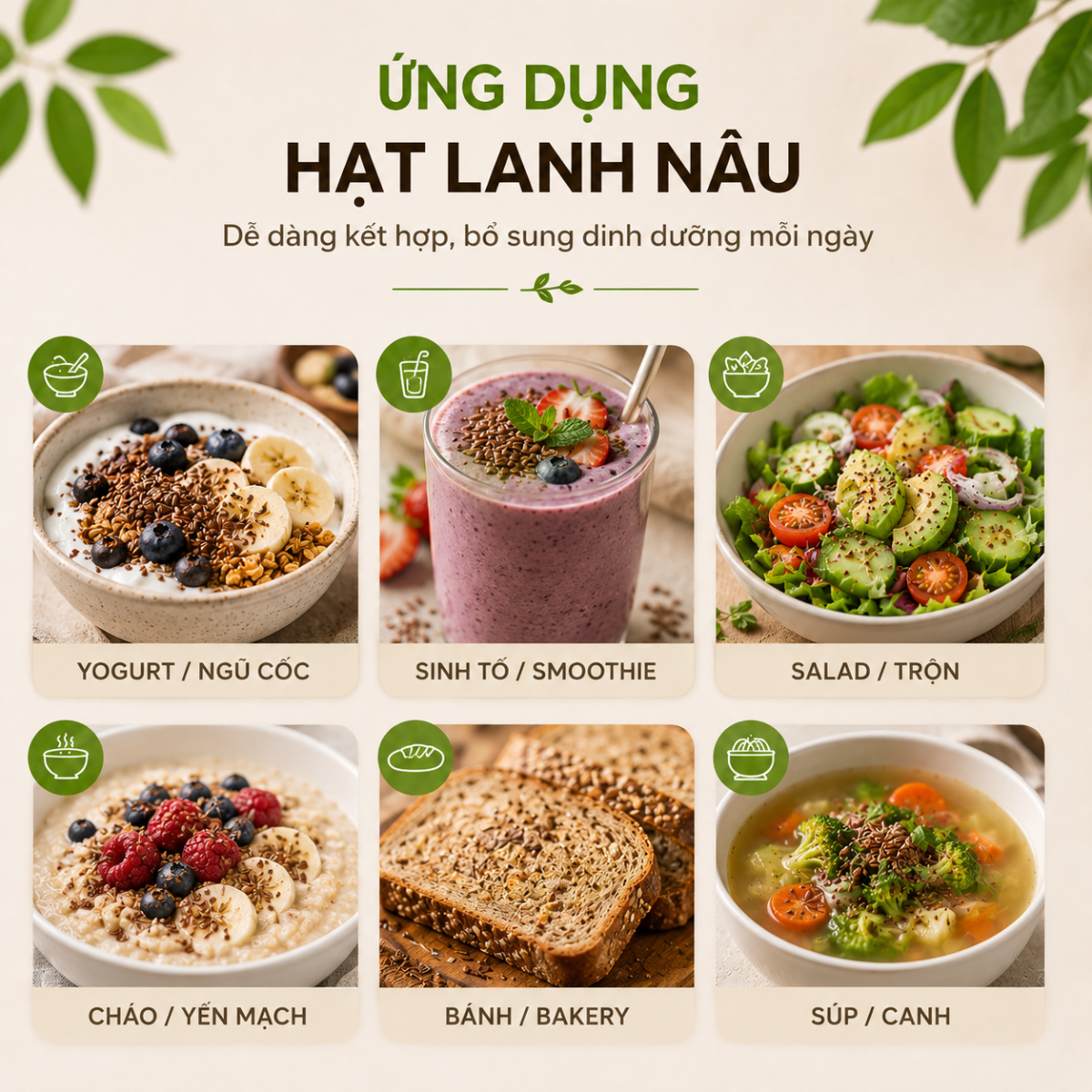  Hạt Lanh Nâu RealFoodStore 