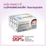 HB MEDICAL MASK - KHẨU TRANG Y TẾ 4 LỚP THAN HOẠT TÍNH KHÁNG KHUẨN