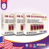 COMBO LIỆU TRÌNH 3 HỘP HB GLUTATHION-C PLUS (30 viên)