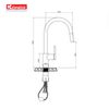 Vòi rửa bát rút dây Konox Alto Nickel 