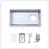  Chậu rửa bát 1 hố Nobinox ARVO V676 Tặng Vòi rửa dây rút Nobinox NX202 