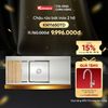  Chậu âm Konox KN11650TD Tặng Vòi rửa bát rút dây Alto Chrome 