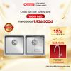  Chậu rửa bát Turkey Sink Vigo 860 Tặng Vòi Alto Chrome 