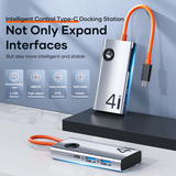  Hub Chuyển Đa Năng ROCK TR25 4 in 1 Type-C TO USB3.0*4+Type-C Multi-function Docking Station 0881 