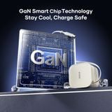  Củ Sạc Nhanh ROCK T90 35W GaN (with Built-in Retractable Type-C Cable, Smart Temperature Control, GaN Smart Chip Technology, 8-Layer Safety Protection) 