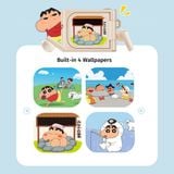  Tai Nghe Bluetooth TWS ROCK Crayon Shinchan Camera Style (with Color Touch Screen, Camera 13MP+1MP, MP3 Playback/Bluetooth, Take Photos, Fast Transfer Effortless Sharing) 