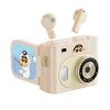  Tai Nghe Bluetooth TWS ROCK Crayon Shinchan Camera Style (with Color Touch Screen, Camera 13MP+1MP, MP3 Playback/Bluetooth, Take Photos, Fast Transfer Effortless Sharing) 