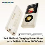  Pin Dự Phòng ROCK Crayon Shinchan P65 10000mAh 22.5W (CCC / 3C Certification, with Built-in Cables, Smart Digital Display) 