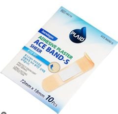 Băng keo cá nhân màu da Young Ace Band-S Sheer 72 mm × 18 mm