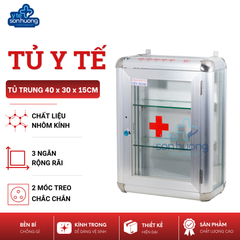 Tủ thuốc y tế gia đình trung (40 x 30 x 15cm)