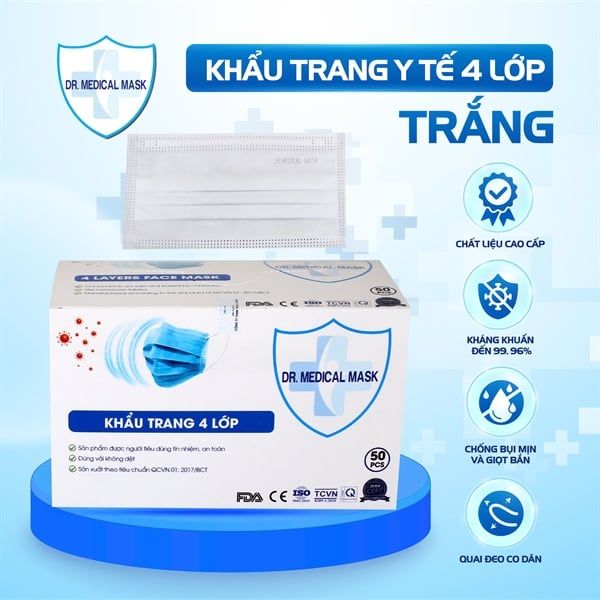 Khẩu trang y tế 4 lớp DRMED
