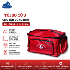 Túi cứu thương Đỏ Lớn ( size L - 34x22x22cm)