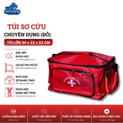 Túi cứu thương Đỏ Lớn ( size L - 34x22x22cm)