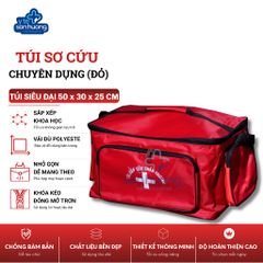 Túi cứu thương Đỏ siêu Đại (size XXL - 50x30x25cm)