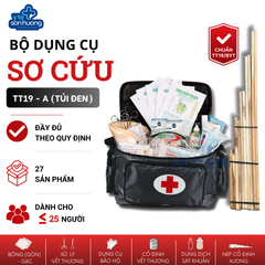 Bộ dụng cụ sơ cấp cứu TT19 - A (Túi đen)