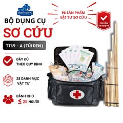 Bộ dụng cụ sơ cấp cứu TT19 - A (Túi đen)