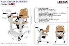 Xe di chuyển bệnh nhân Lucass D100