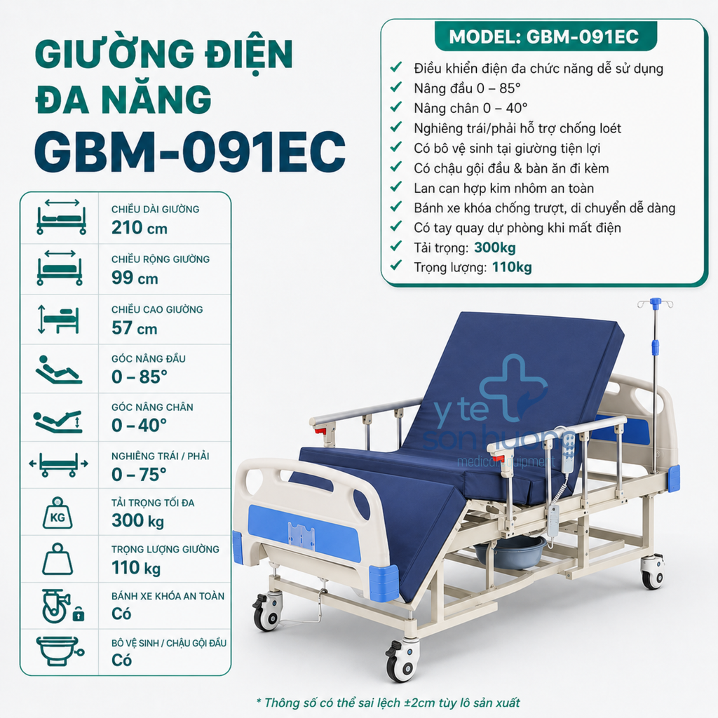 Giường điện đa năng GBM-091EC