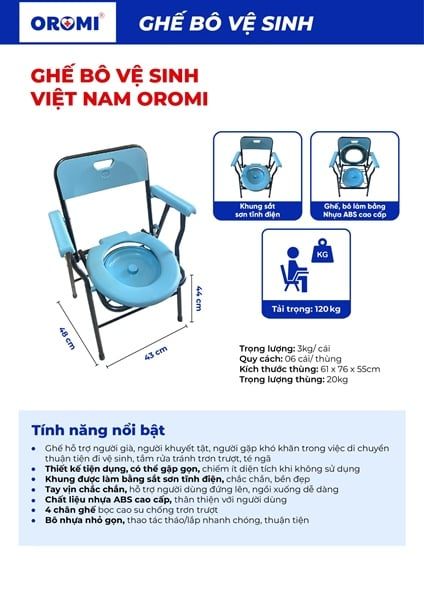 Ghế bô vệ sinh Oromi