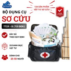 Bộ dụng cụ sơ cấp cứu TT19 - B (Túi đen)