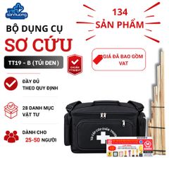 Bộ dụng cụ sơ cấp cứu TT19 - B (Túi đen)