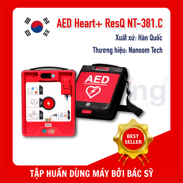 MÁY SỐC TIM TỰ ĐỘNG HIỆU (AED) HEART+RESQ ™ NT- 381.C