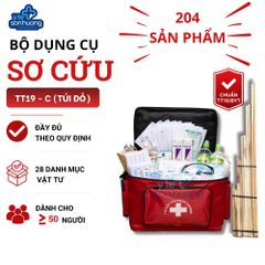 Bộ dụng cụ sơ cấp cứu TT19 - C (Túi đỏ)