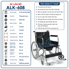 Xe lăn có bô ALK 608