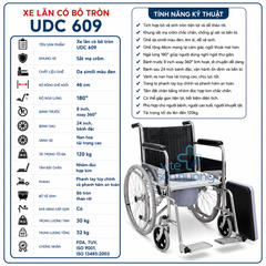Xe Lăn có bô tròn UDC 609