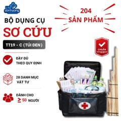 Bộ dụng cụ sơ cấp cứu TT19 - C (Túi đen)