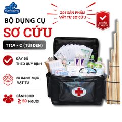 Bộ dụng cụ sơ cấp cứu TT19 - C (Túi đen)