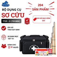 Bộ dụng cụ sơ cấp cứu TT19 - C (Túi đen)