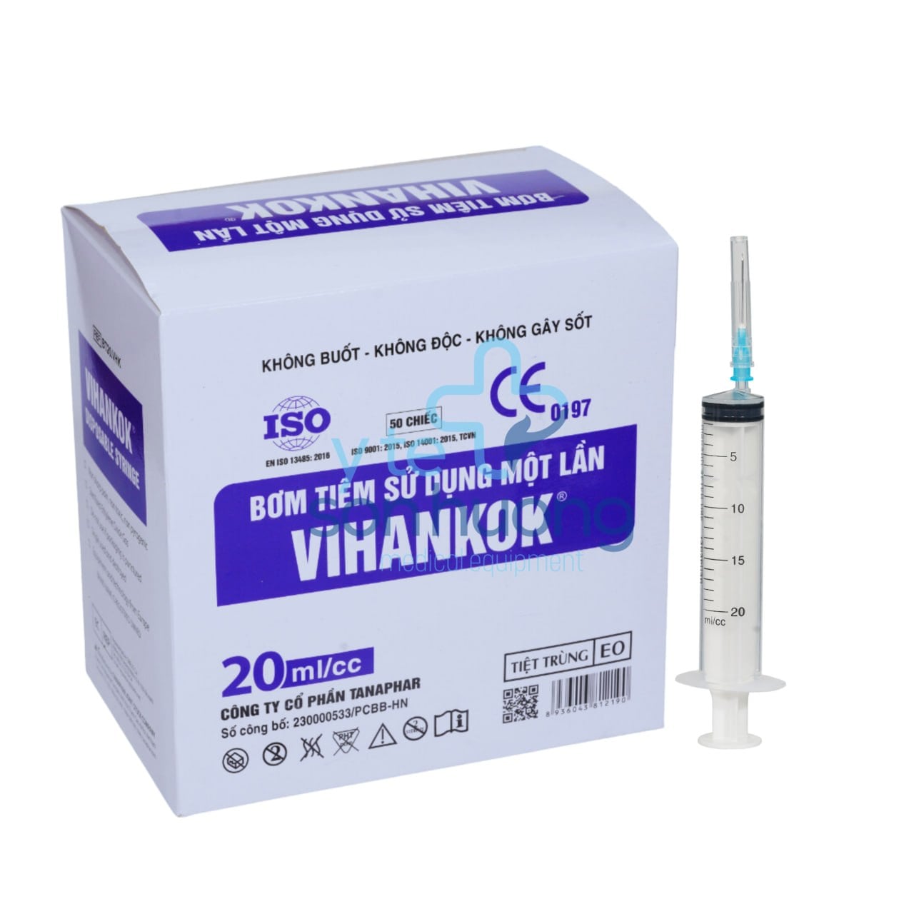 Bơm tiêm Vihankok Tanaphar 20cc