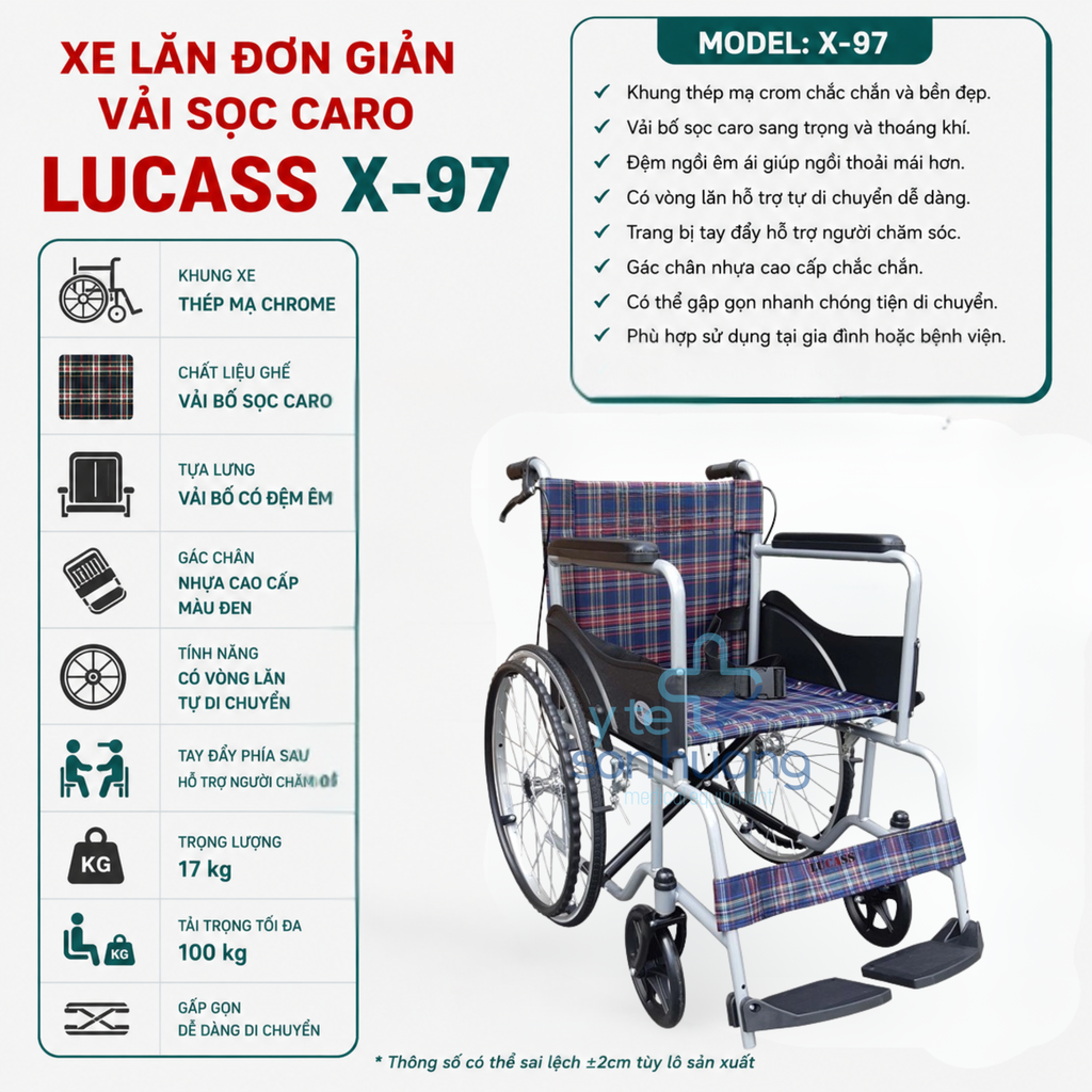 Xe Lăn Thường Lucass X-97