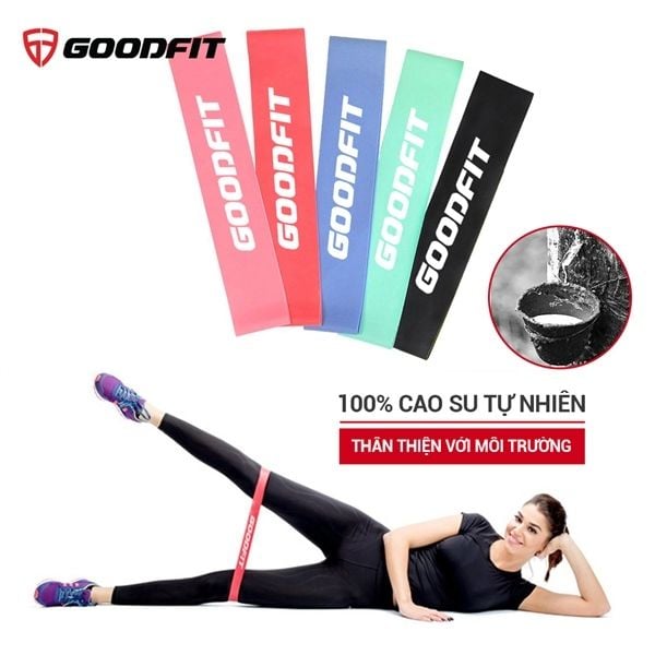 Set 5 dây thun tập gym mini band goodfit GF911MB