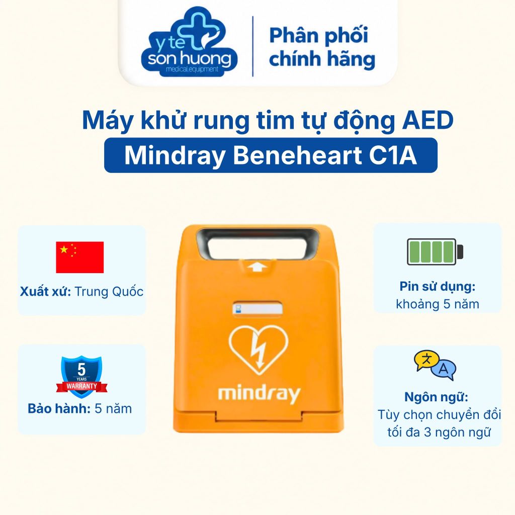 Máy khử rung tim tự động (AED) Mindray Beneheart C1A