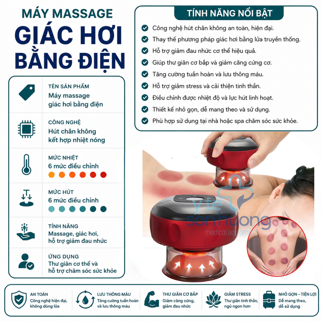 Máy massage giác hơi bằng điện