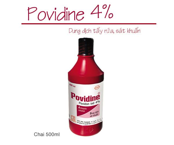 Dung dịch sát khuẩn Povidine 4% (Chai 500ml)