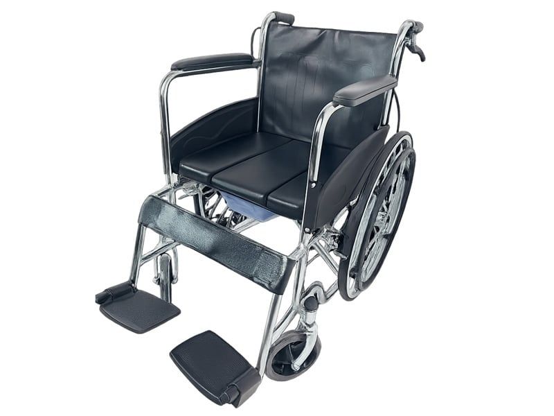 Xe lăn thép mạ Crom có bô GBM-064A