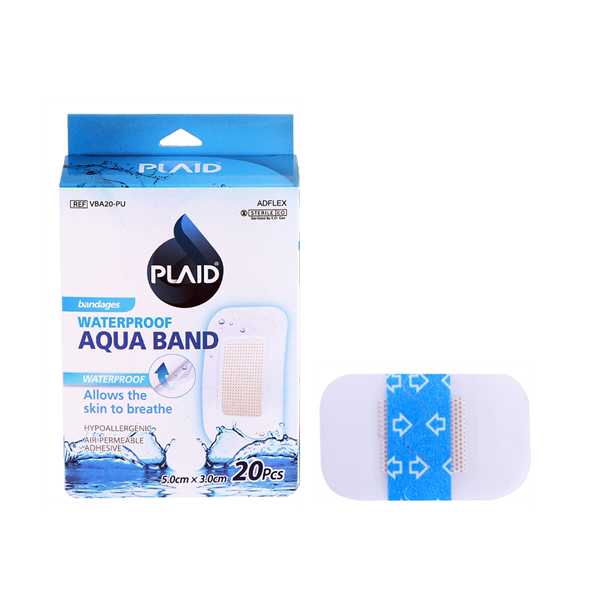 Băng cá nhân không thấm nước Waterpoof Aqua Band 50mm x 30mm (VBA-20PU)