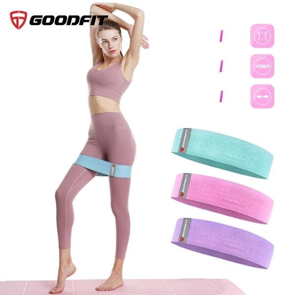 Set 3 dây tập gym, tập mông mini band goodfit GF914MB