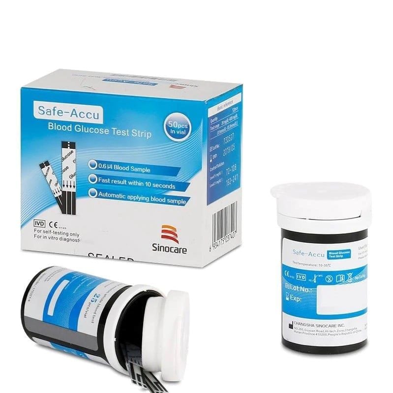 Que thử đường huyết Sinocare Safe - Accu