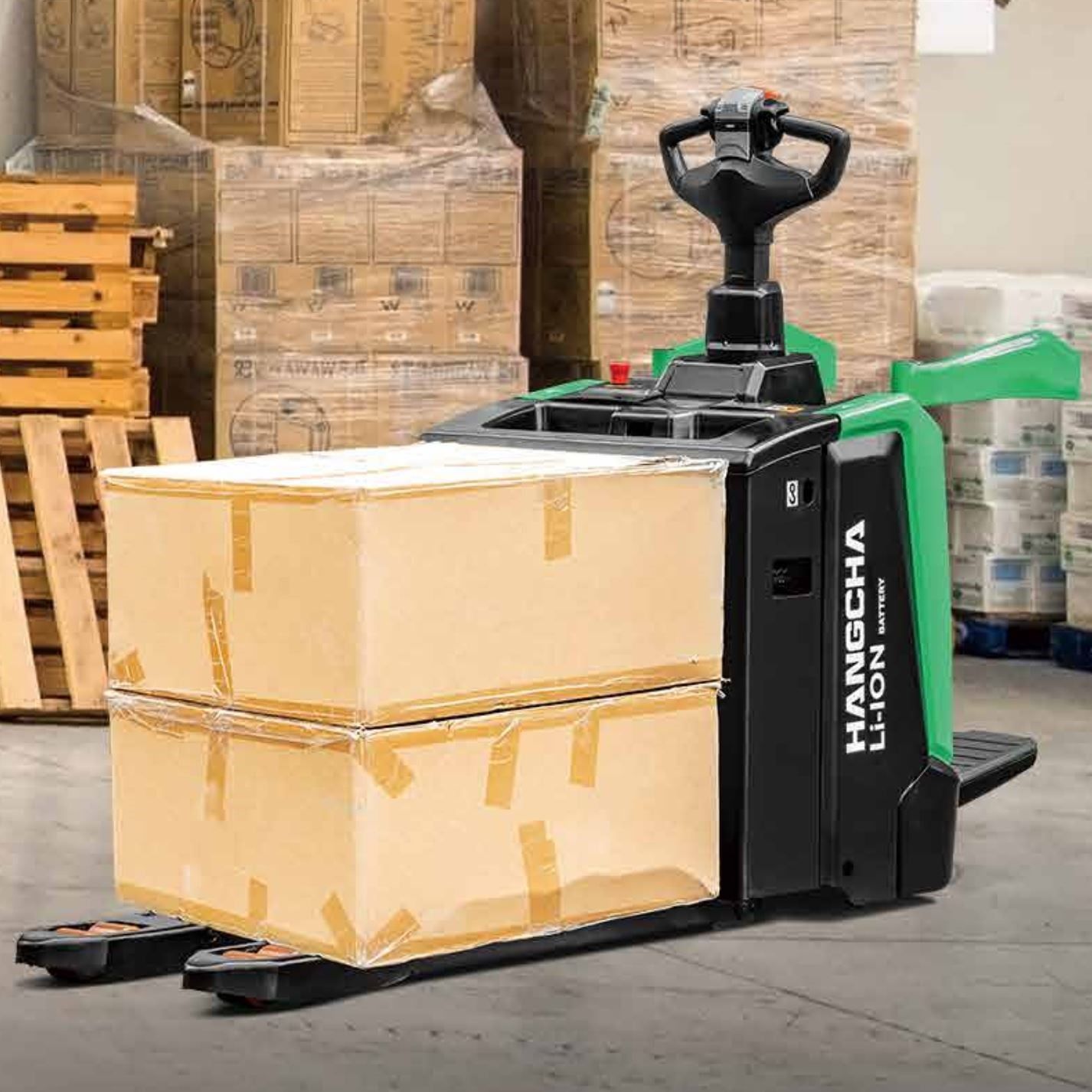  Xe Nâng Tay Điện 2 Tấn Hangcha CBD20-XT1S-SI – Pin Lithium, Mạnh Mẽ, Sạc Nhanh 