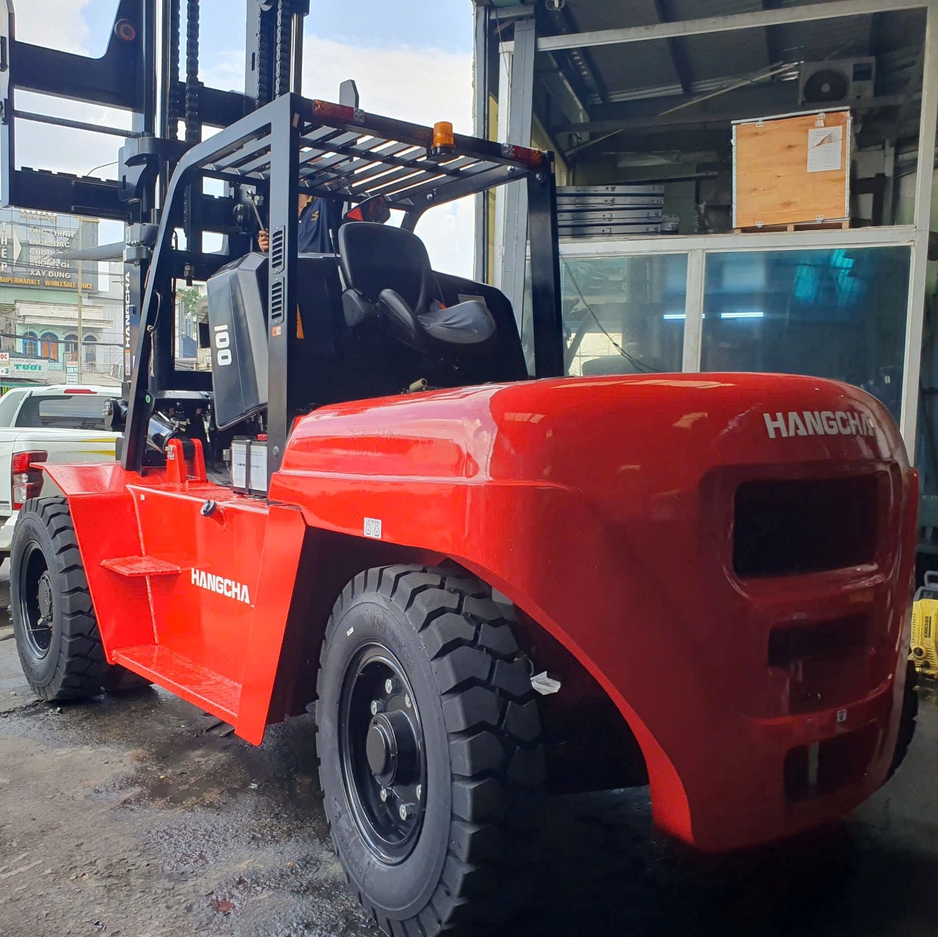  Xe Nâng Dầu 10 Tấn Dòng A Hangcha CPCD100-AG17 - Giá Tốt - Bảo Hành 2 Năm 