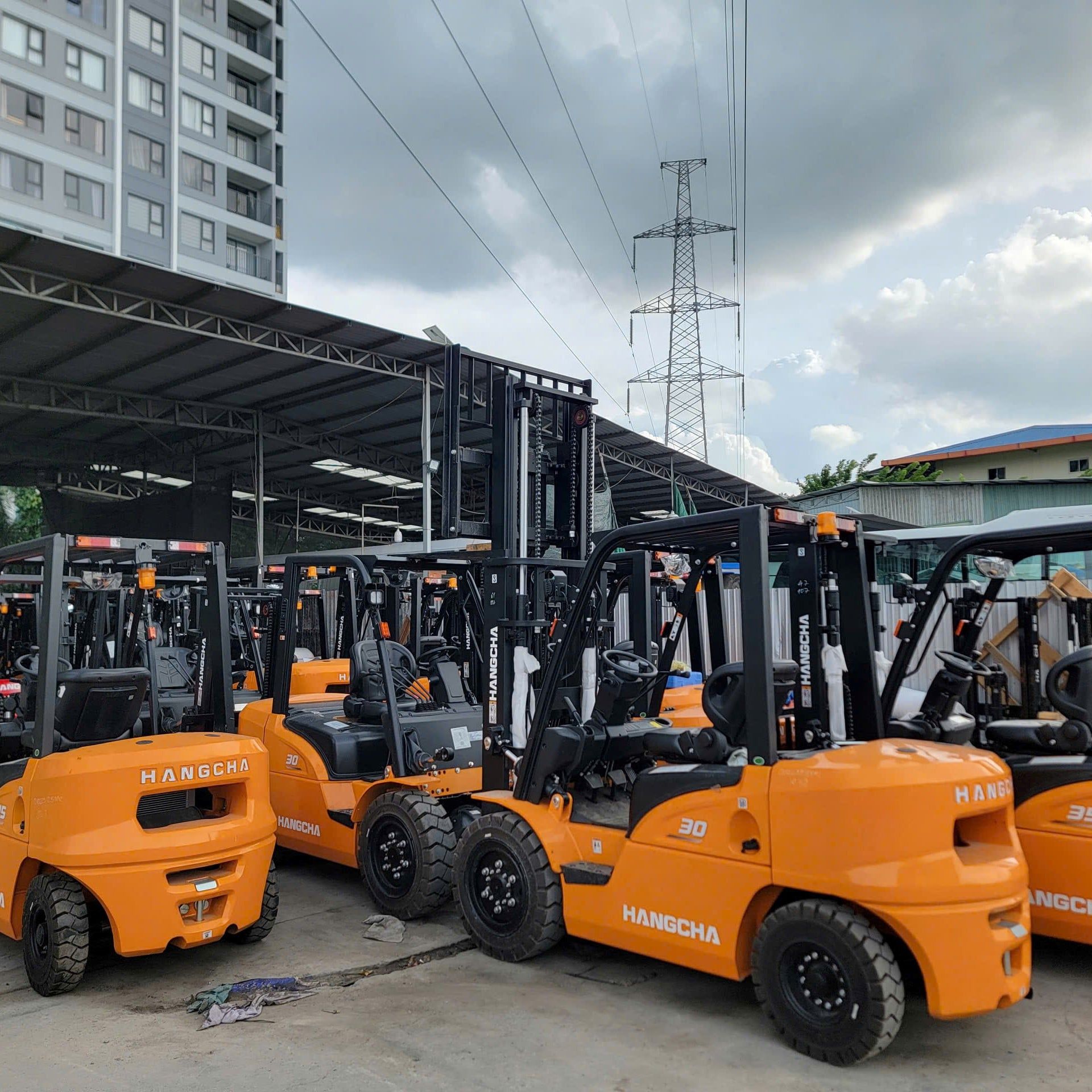  Xe Nâng Dầu 3 Tấn Động Cơ Mitsubishi S4S Hangcha CPCD30-XRW55F 