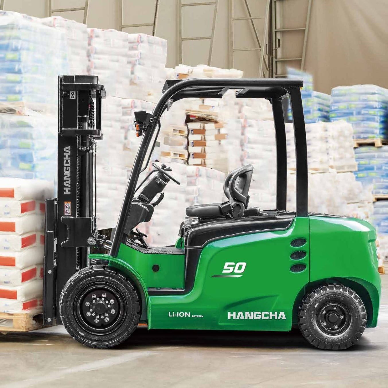  Xe Nâng Điện Lithium 5 Tấn Dòng X Hangcha Cao Cấp, Bảo Hành 6 Năm 