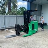  Xe Nâng Điện Lithium Reach Truck Double Deep 1.6 Tấn Đứng Lái Hangcha 