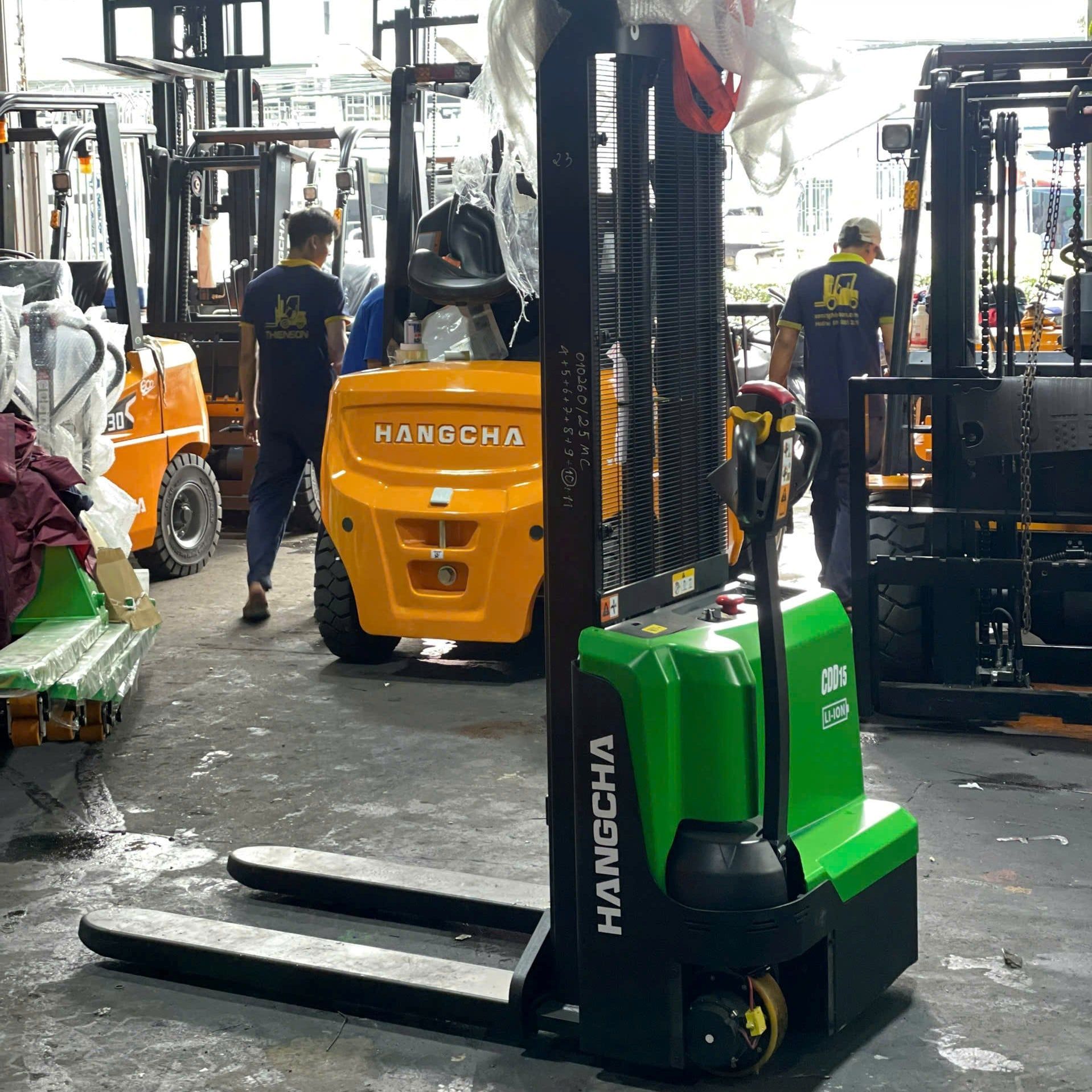  Xe Nâng Tay Điện Cao Hangcha CDD15-WS-I – 1.5 Tấn, Pin Lithium, Hàng Có Sẵn Toàn Quốc 