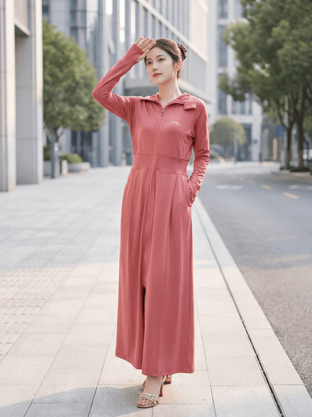 Áo chống nắng nữ dáng dài Tezo - 23ACND007